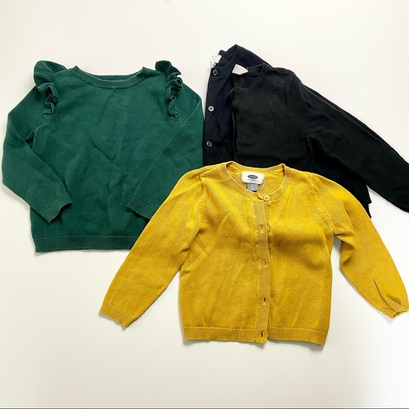 Old Navy Other - Bundle of 4 Cotton sweaters. 3 cardigans 1 pullover
Size 3-T